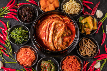 キムチ　The kimchi that a Korean pickle is delicious - obrazy, fototapety, plakaty