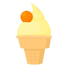 Ice cream icon. Cartoon illustration of ice cream vector icon for web
