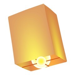 Lantern icon. Cartoon illustration of lantern vector icon for web