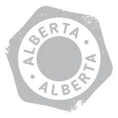 Alberta stamp rubber grunge