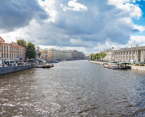 Obraz na płótnie Canvas Fontanka River in St Petersburg