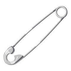 Pin icon. Cartoon illustration of pin vector icon for web