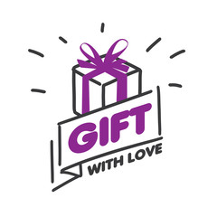 Fototapeta premium vector logo gift