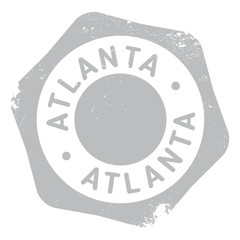 Atlanta stamp rubber grunge
