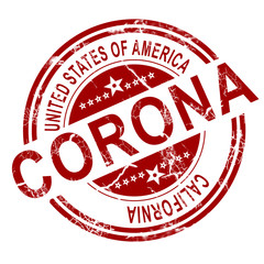 Corona with white background