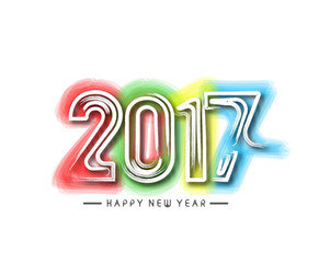 Happy new year 2017, Vector illustration