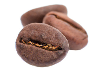 Coffee bean isolated on white background