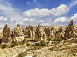 Love valley in Cappadocia, Turkey