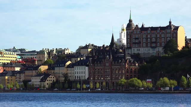 Stockholm. Old town. Architecture, old houses, streets and neighborhoods. Sweden. Shot in 4K (ultra-high definition (UHD)).
