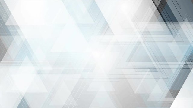 Abstract blue grey technology motion design with triangles. Video animation Ultra HD 4K 3840x2160