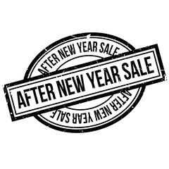 After New Year Sale rubber stamp. Grunge design with dust scratches. Effects can be easily removed for a clean, crisp look. Color is easily changed.