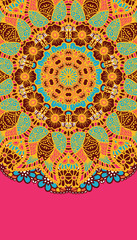 Round colorful mandala.