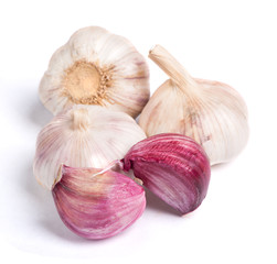 Obraz premium Garlic isolated on white