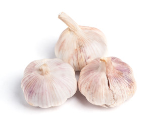 Obraz premium Garlic isolated on white