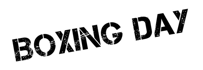 Boxing Day rubber stamp. Grunge design with dust scratches. Effects can be easily removed for a clean, crisp look. Color is easily changed.