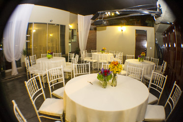 Wedding table, food and drinks 