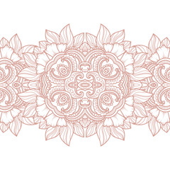 Seamless pattern with  floral  elements
