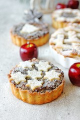 Poppy seed and cheese mini tarts