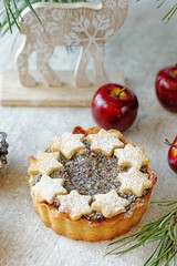 Poppy seed and cheese mini tarts