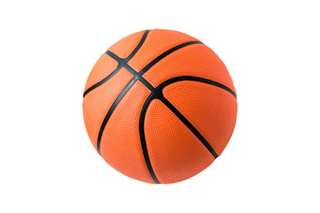 Fototapeta premium Basketball ball over white background.