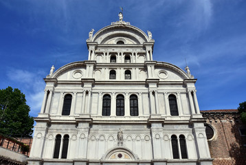 Fototapeta premium Saint Zechariah renaissance facade in Venice