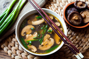 Shiitake mushroom chinese soup