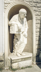 Sculpture of teacher in Kutaisi, Georgia.