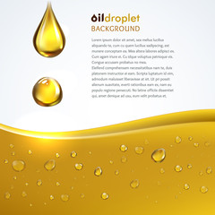 Oily drop wave background