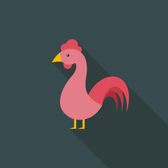 Cock flat icon