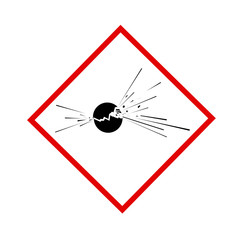 Pictogramme produits explosif