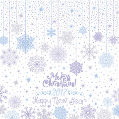 Invitation New Years Christmas Card. 