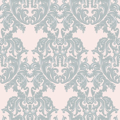 Fototapeta premium Vintage Baroque damask pattern