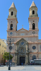 Kirche San Antonio in Cadiz Andalusien