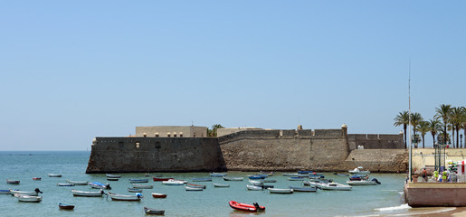 Kastell Santa Catalina in Cadiz Andalusien © aro49