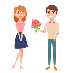 Couple in love illustration