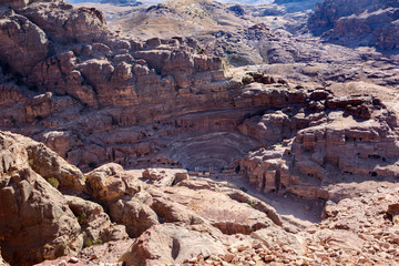 View of the ancient Theater of Petra