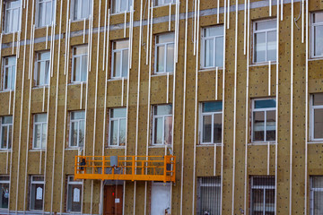 Obraz premium Mineral wool insulated facade