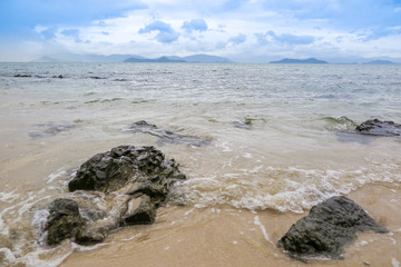 reef on the beach in thailand