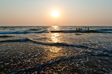 Закат на берегу океана / Sunset on the ocean beach