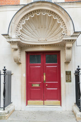 Sea Shell Canopy above a door in London