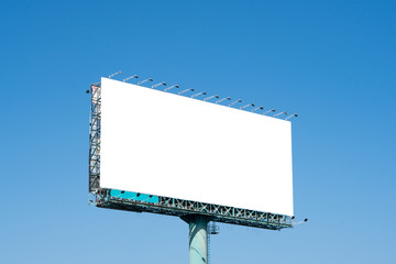 Blank white billboard useful for new advertisement.
