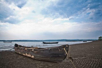 Fototapeta na wymiar Рыбацкие лодки / Fishing boats