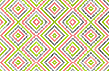 Watercolor geometrical pattern.