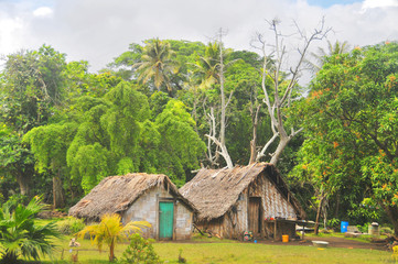 Tradycyjna wioska na wyspie Efate w państwie Vanuatu
