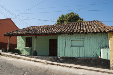 house tropical vivid colors. Guatemala
