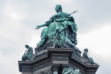 Fototapeta na wymiar Maria Theresia Monument (1888). Vienna, Austria.
