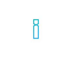 Letter I Infinity Line Logo Design Element