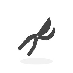 Secateurs Icon. Vector logo on white background