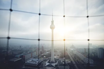 Fotobehang Morning light above Alexanderplatz - Berlin © TIMDAVIDCOLLECTION