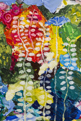 Fototapeta premium Detail of the Painting as a Background